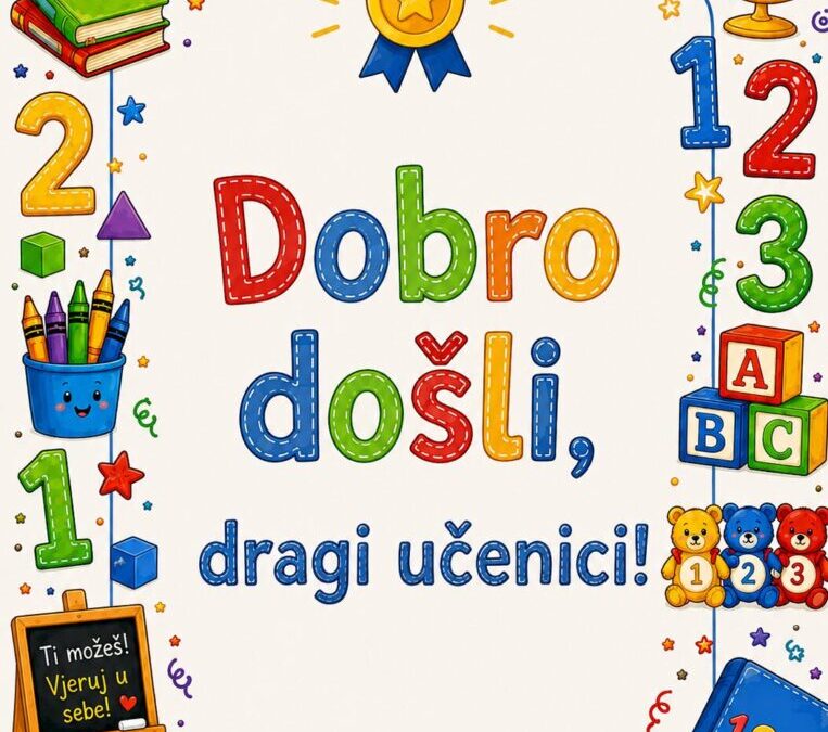 Obavijest učenicima i roditeljima o početku nastave u školskoj godini 2026./2027.